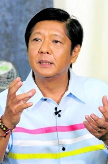 candidate Ferdinand ‘Bongbong’ Marcos Jr.