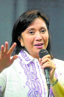 candidate Maria Leonor ‘Leni’ Gerona Robredo