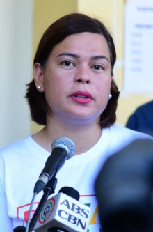 candidate SARA DUTERTE-CARPIO