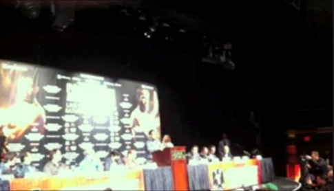 Manny Pacquiao and archnemesis Juan Manuel Marquez weigh in