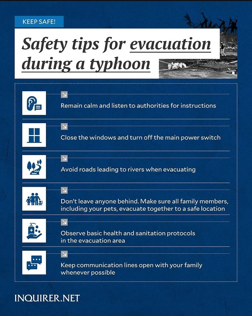 Safety tips before, during and after a typhoon