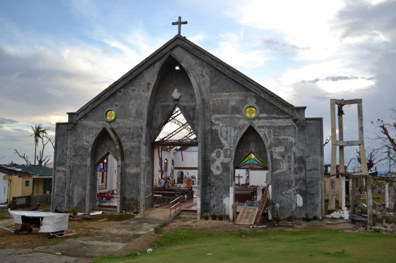 Churches weren't spared from the wrath of super typhoon Yolanda. PHOTOS BY KRISTINE SABILLO/INQUIRER.net