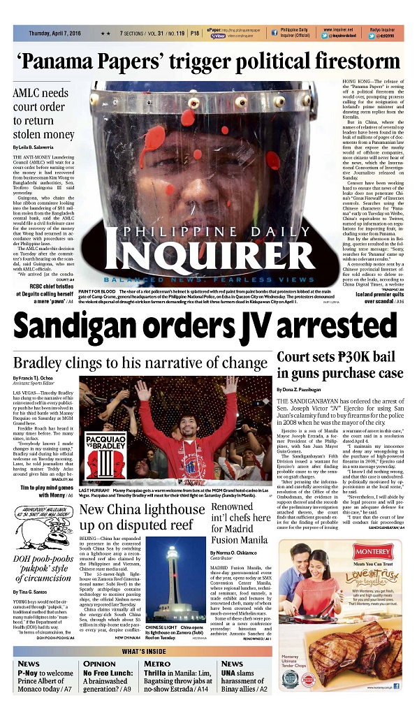 April 7, 2016 | INQUIRER.net