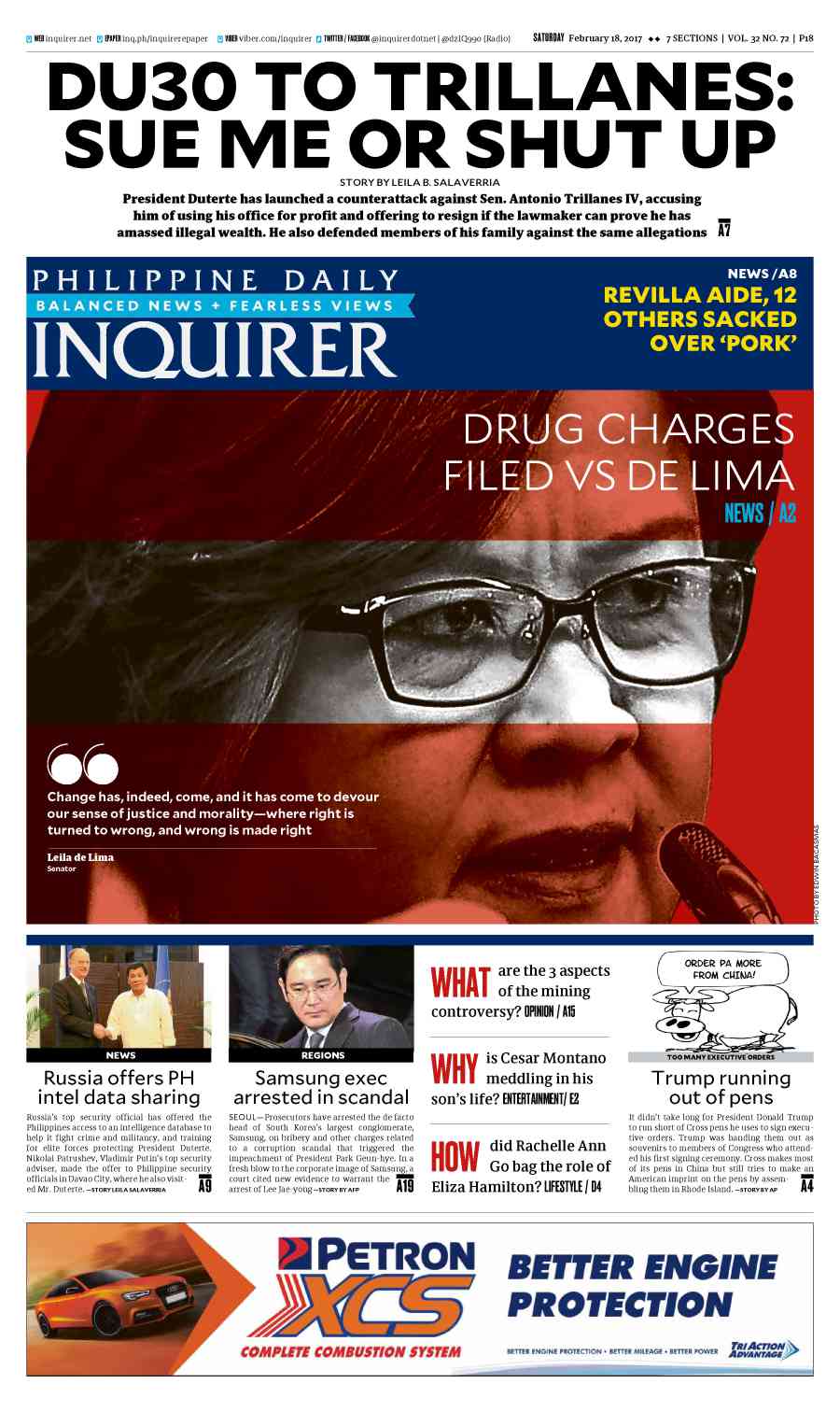 Today’s Paper February 4, 2017