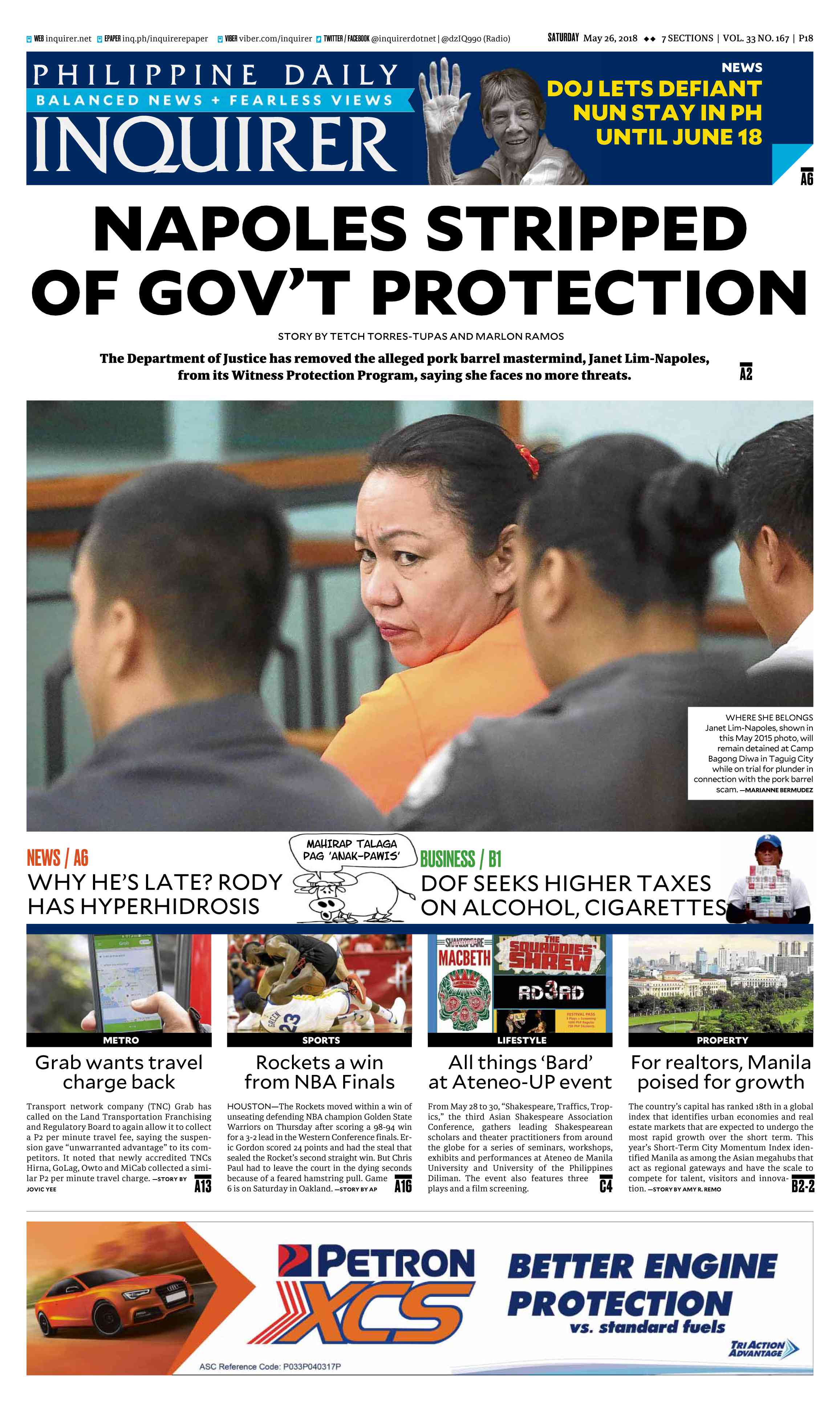 Todays Paper May 12 2018 INQUIRERnet
