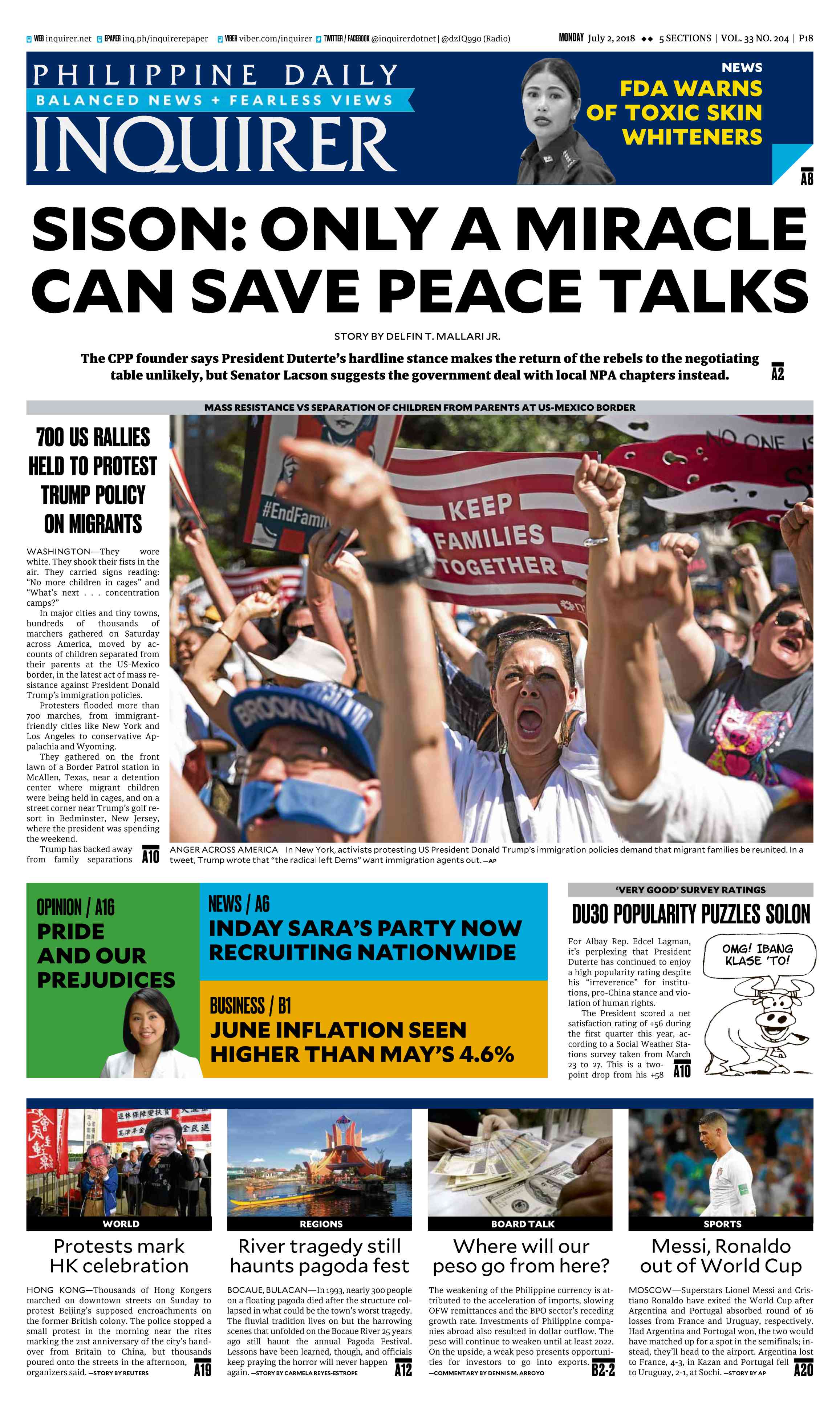 Today s Paper July 2 2018 INQUIRER