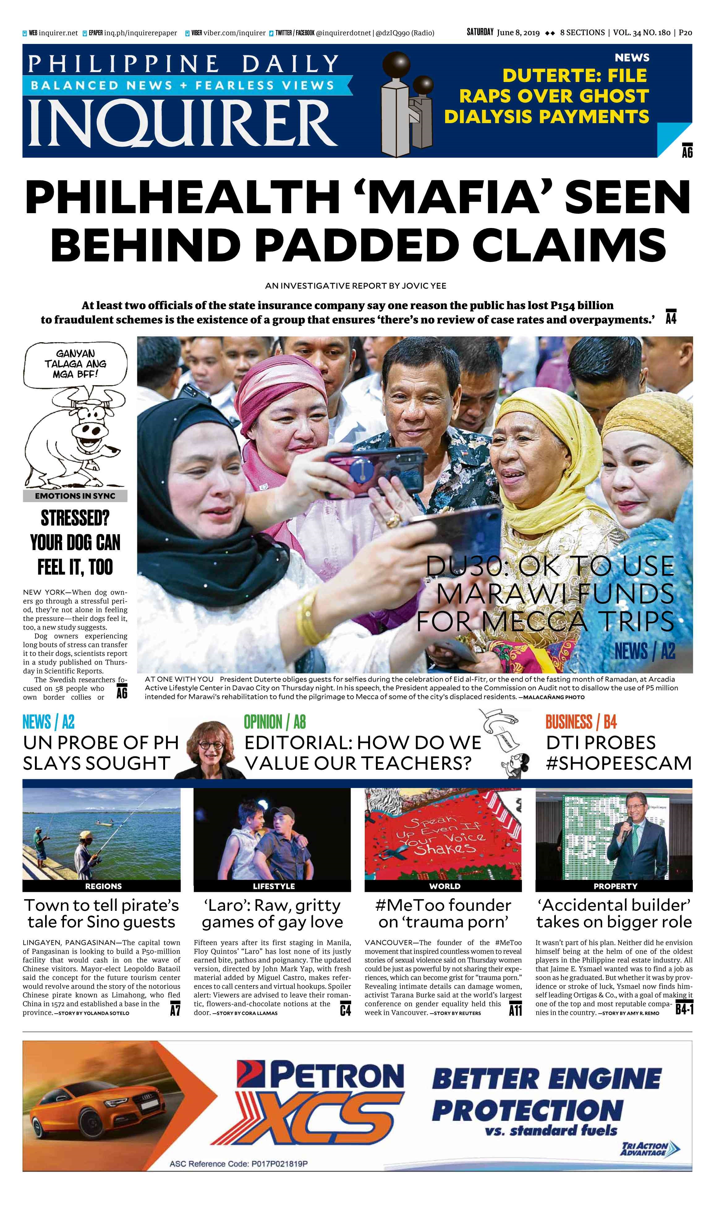 Philippine daily inquirer Philippine daily inquirer