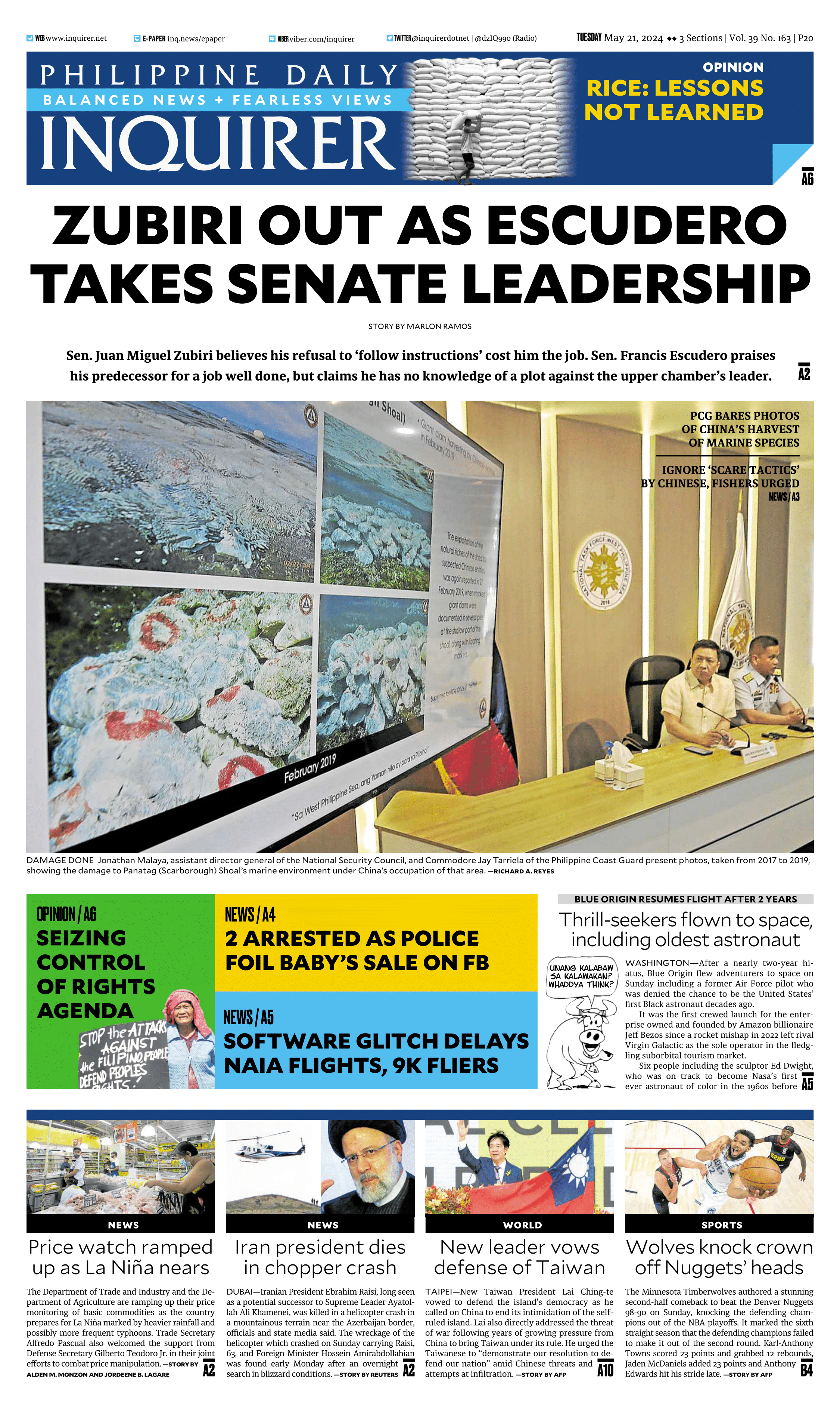 Today’s Paper: May 21, 2024