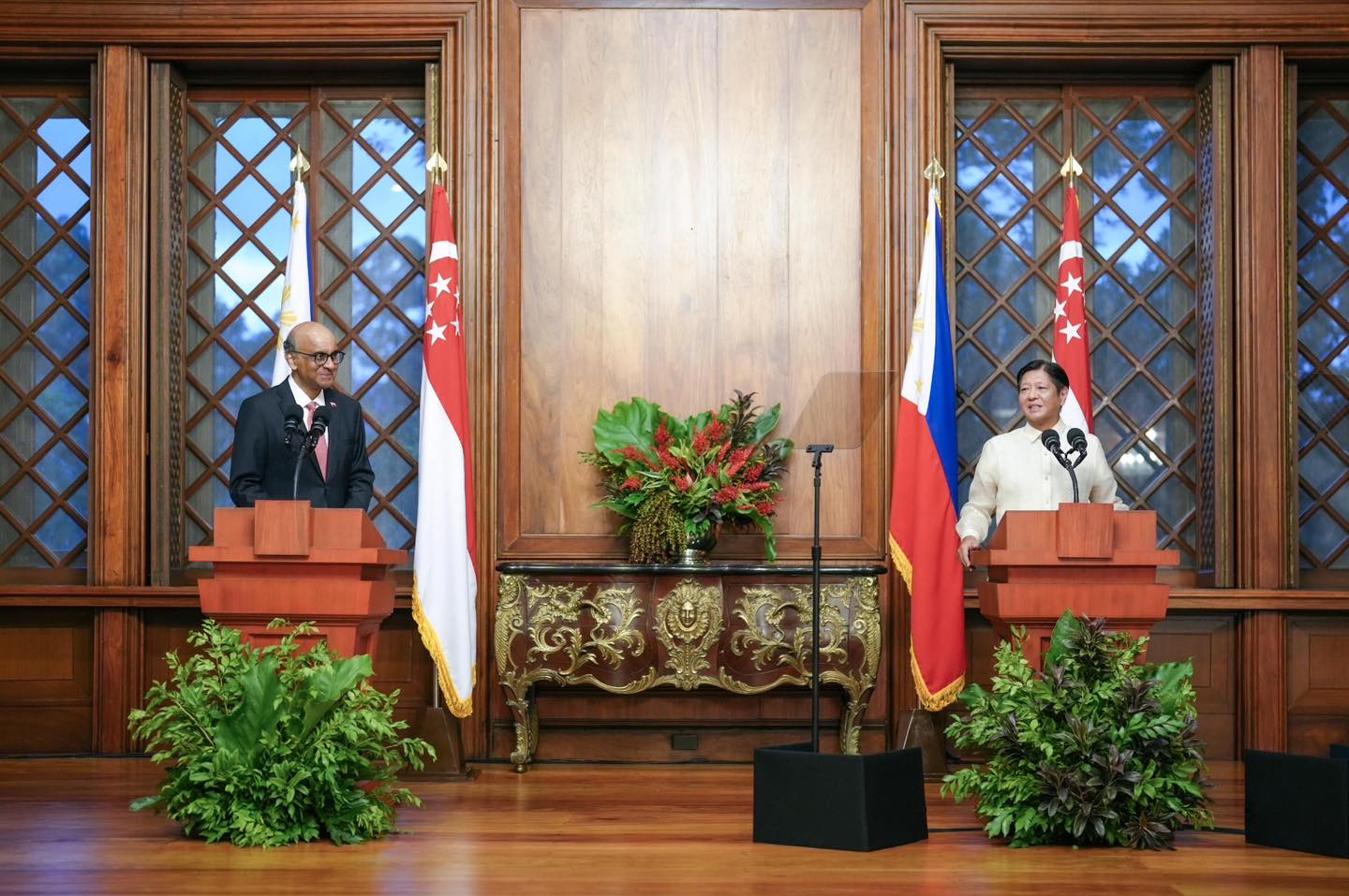 President Ferdinand Marcos Jr. and Singapore President Tharman Shanmugaratnam maritime dispute 