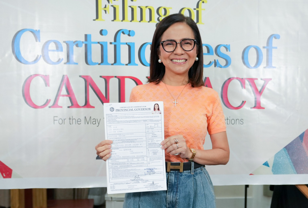 Quezon’s 1st female gov files COC for re-election bid in 2025 polls