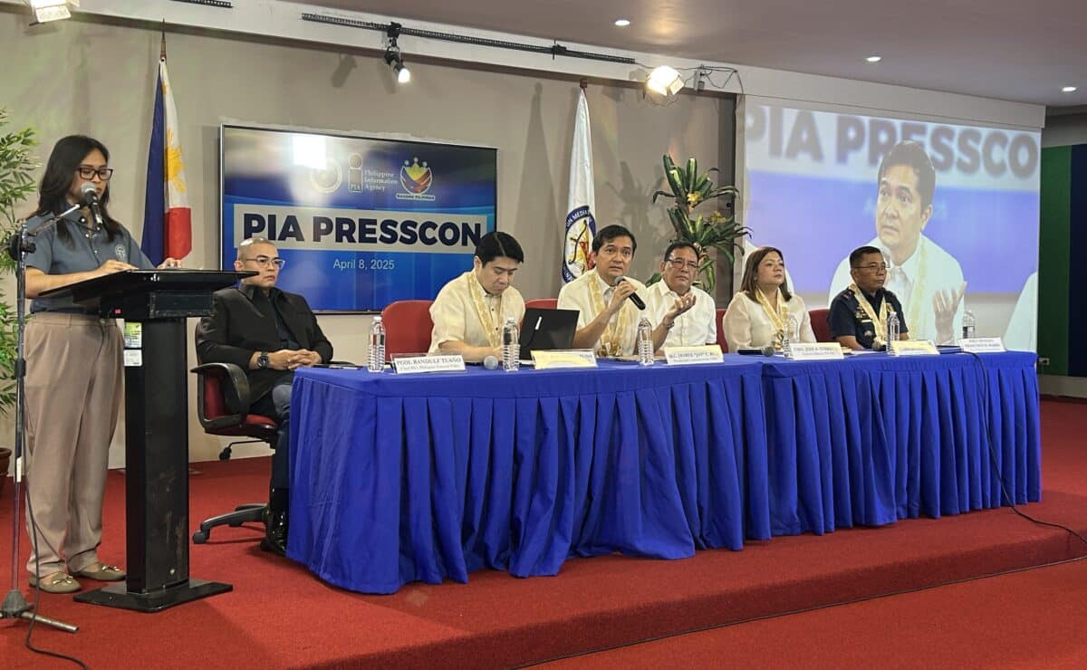The Presidential Task Force on Media Security relaunches its ‘Media Safety Vanguards’ in coordination with the Philippine National Police at the Philippine Information Agency headquarters in Quezon City on April 8. — Photo by Jason Sigales/INQUIRER.net