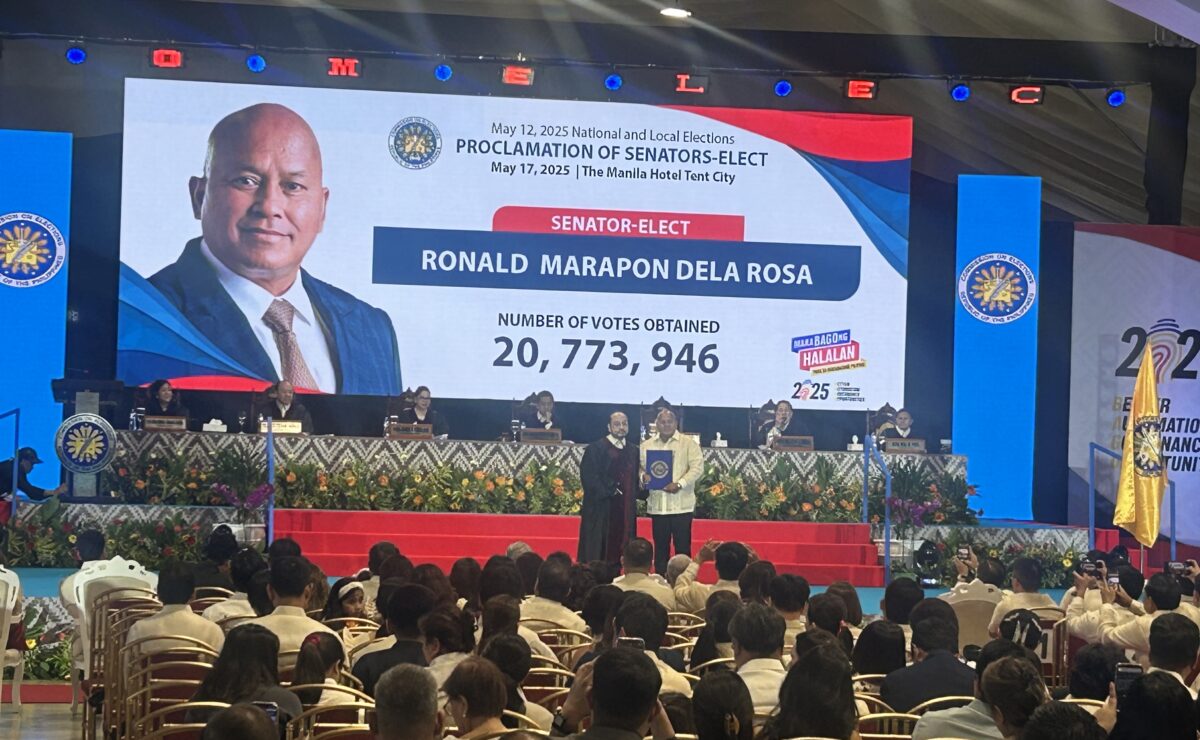 Ronald “Bato” Dela Rosa has officially been proclaimed as senator.