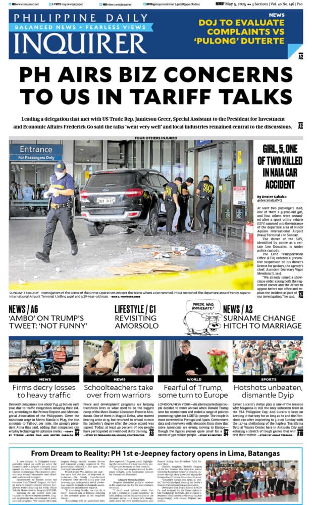 Today’s paper: May 5, 2025