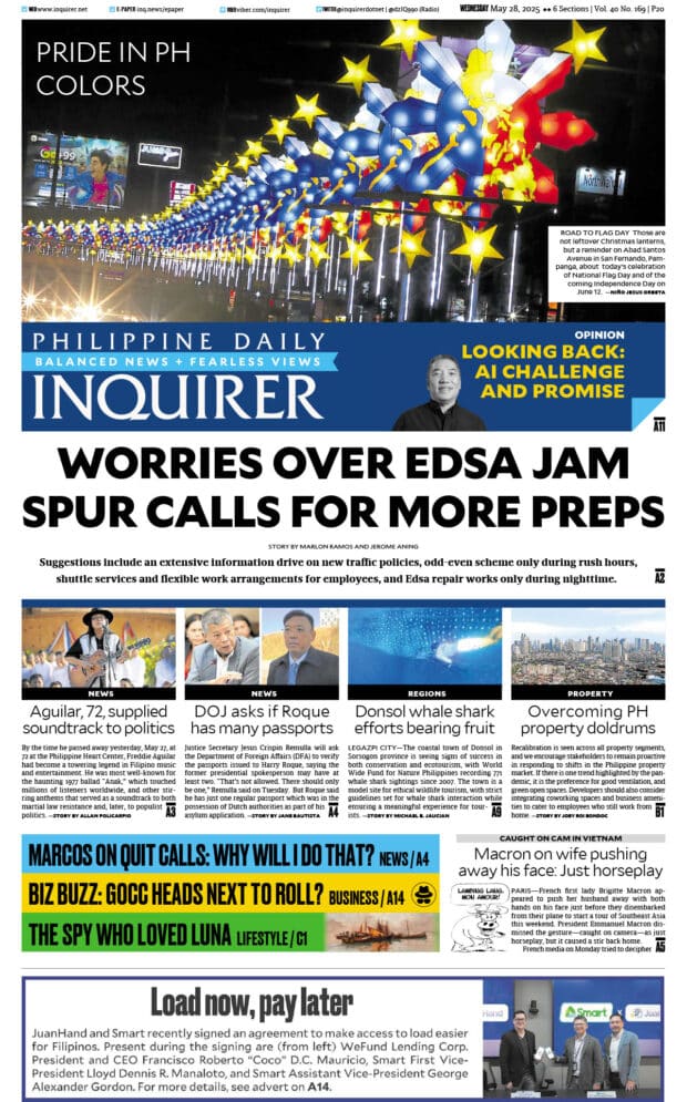 Today’s paper: May 28, 2025