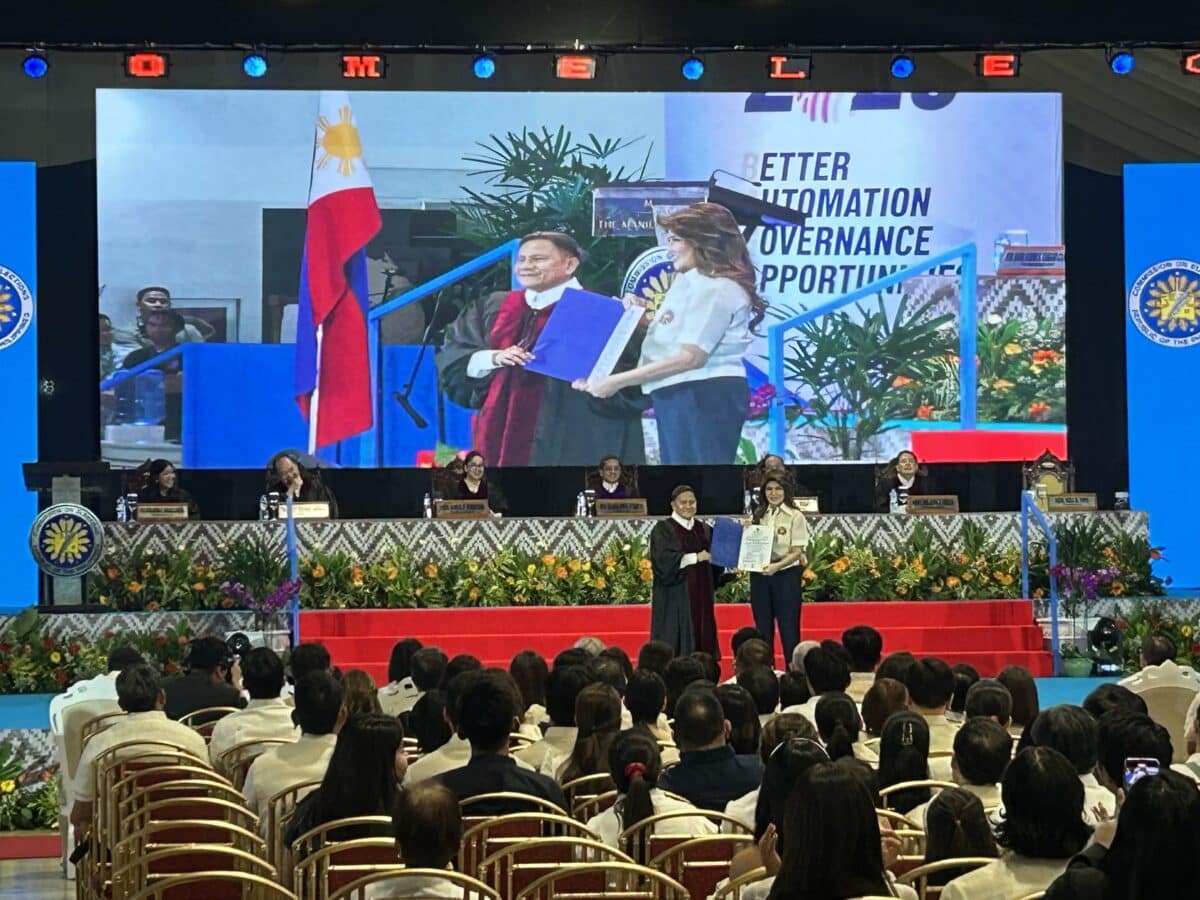 Proclamation of Senator Imee Marcos on Saturday, May 17. INQUIRER.net / DIANNE SAMPANG