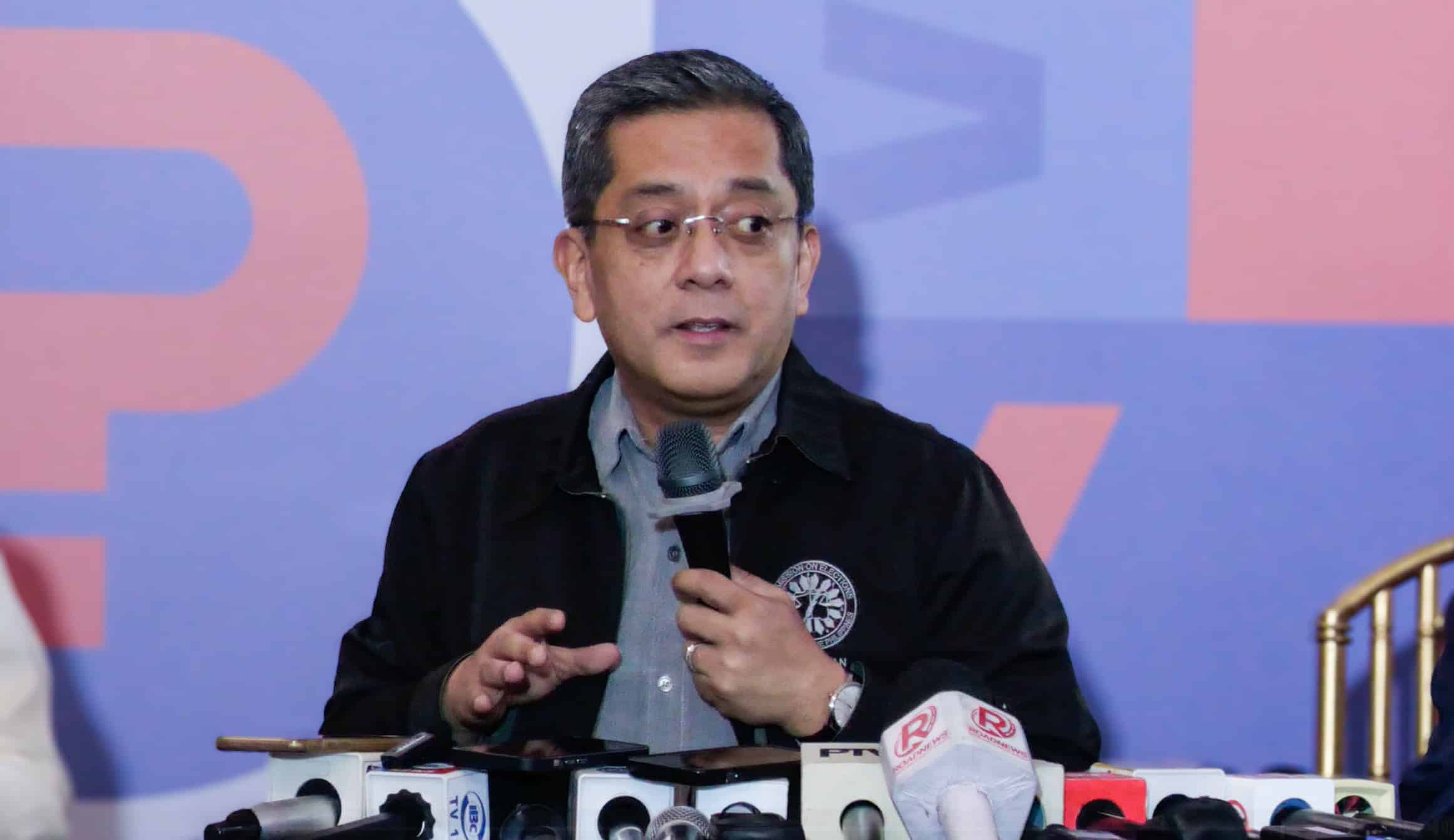 Comelec Chairman during a press conference on Friday in Manila. Noy Morcoso/INQUIRER.net