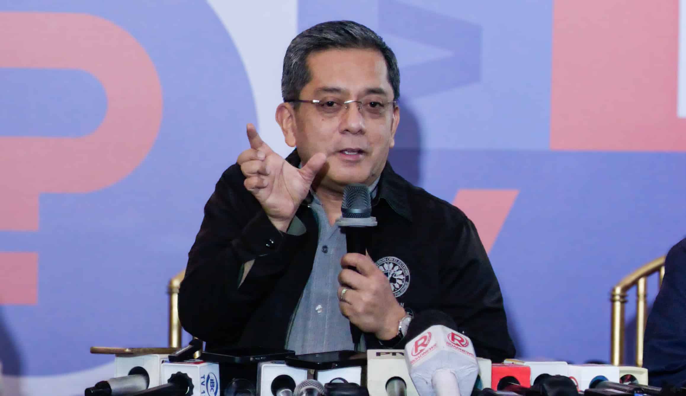Comelec Chairman during a press conference on Friday in Manila. Noy Morcoso/INQUIRER.net