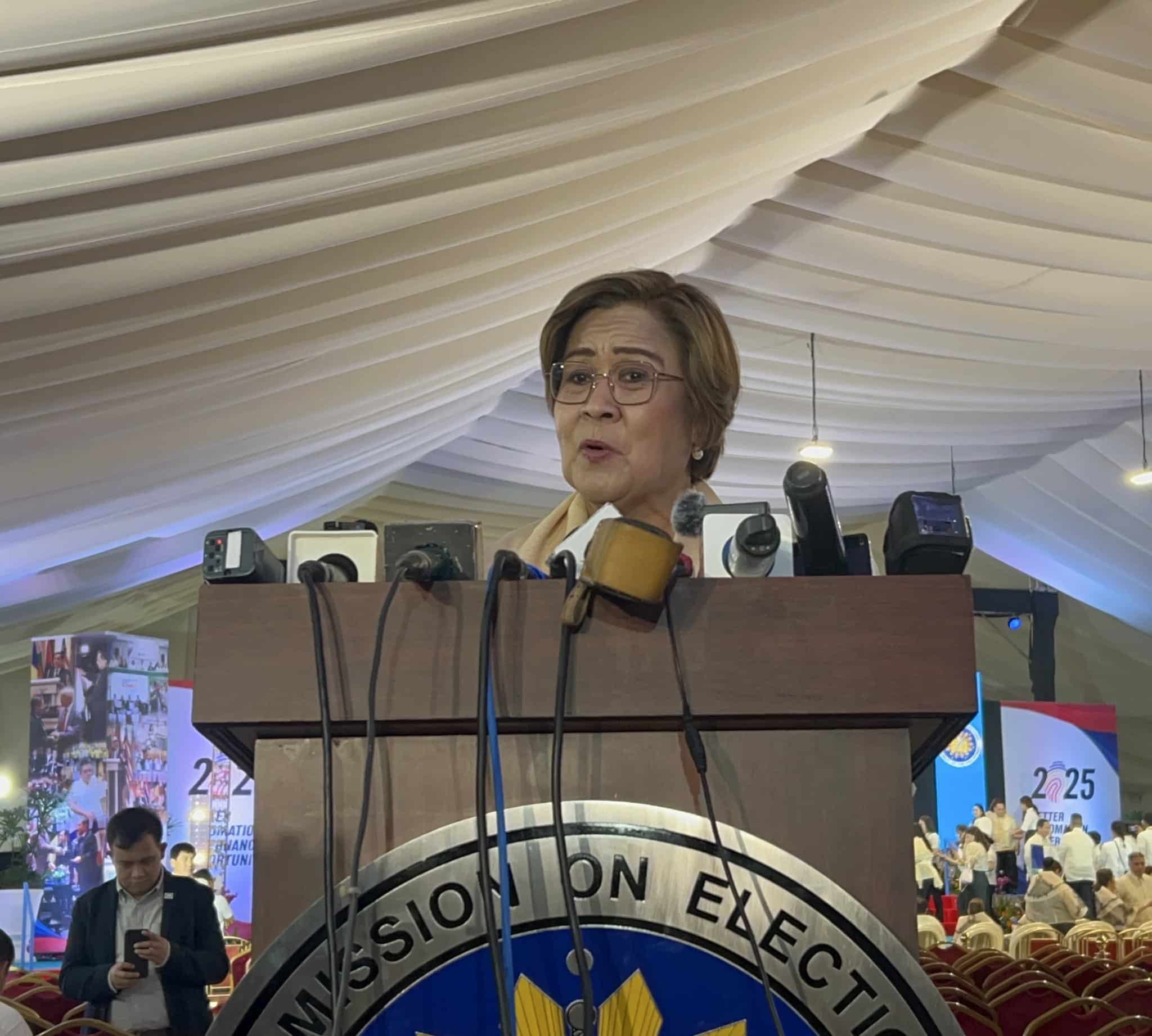 Representative-elect Leila de Lima.
