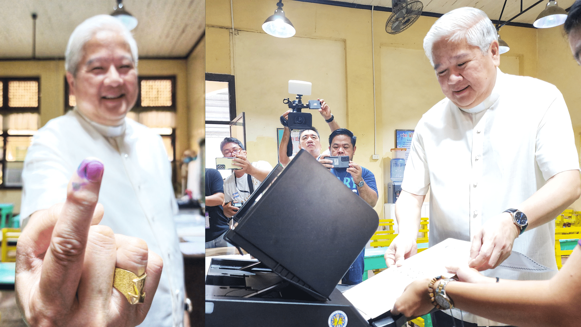 LOOK: Archbishop Villegas votes