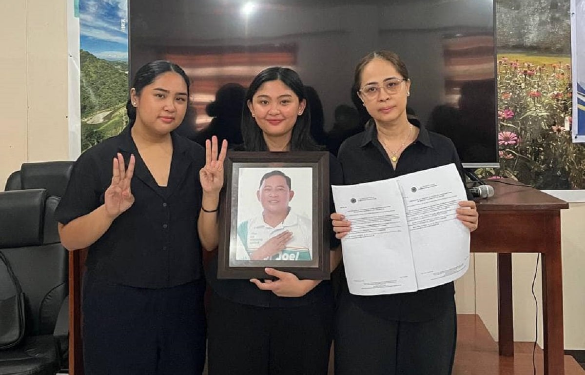 Mayor-elect Jamila Ruma, who substituted for her slain father, Mayor Joel Ruma, poses with supporters during her proclamation in Rizal, Cagayan, early Tuesday morning. (Photos courtesy of LGU Rizal/Jamila Ruma)