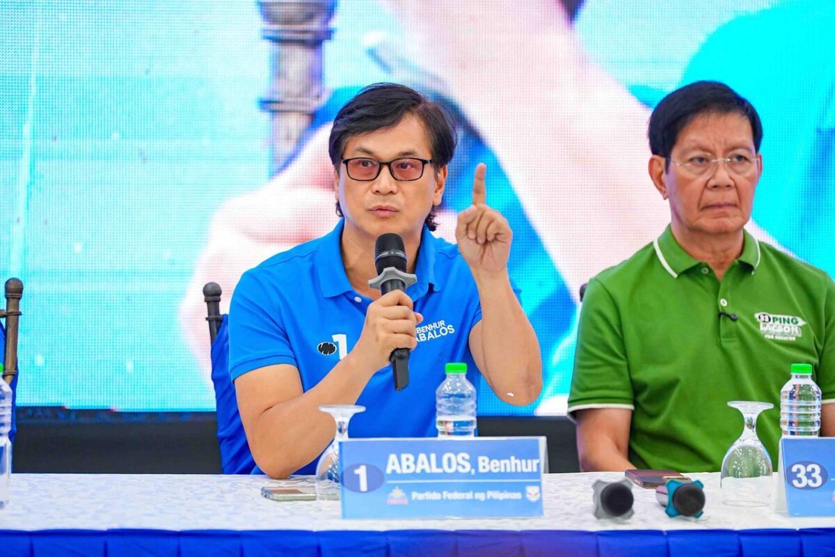 “Ang Alyansa ay Pro-Pilipinas,” declares Abalos during a press conference.