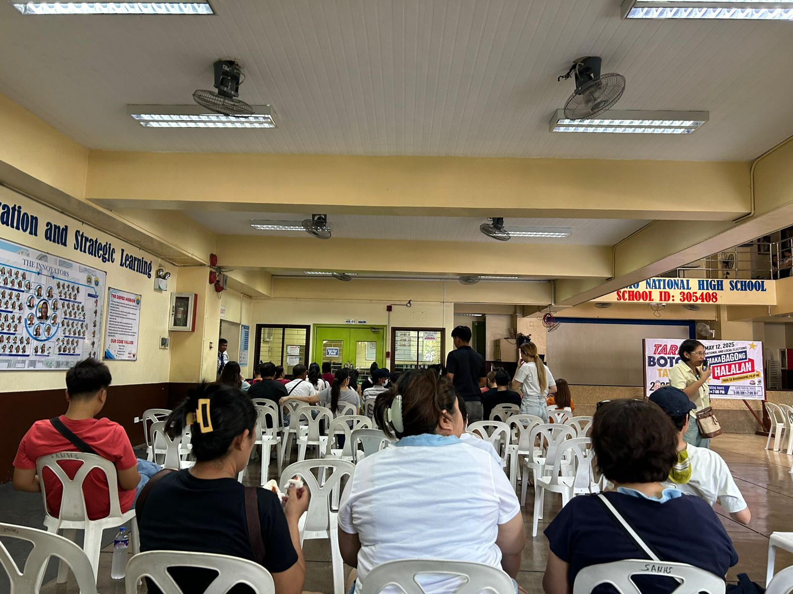 LOOK: Situation at San Antonio National High School in Makati City