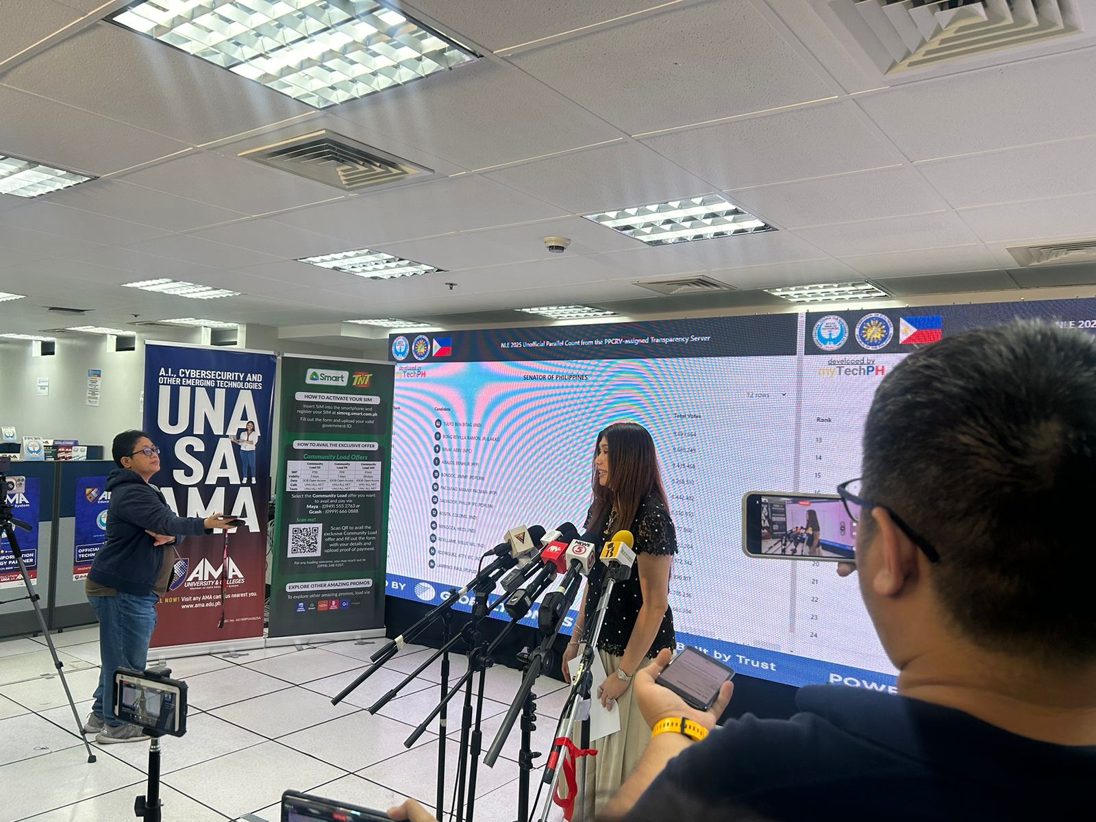 Picture of PPCRV spokesperson Ana Singson