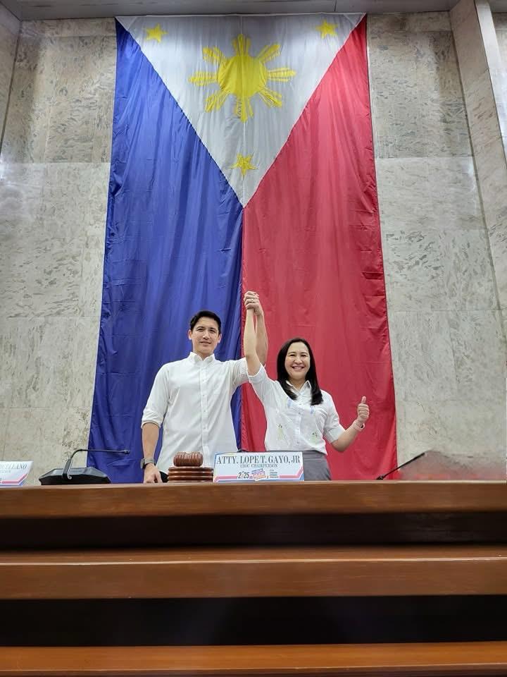 The newly reelected tandem Mayor Joy Belmonte and Vice mayor Gian Sotto