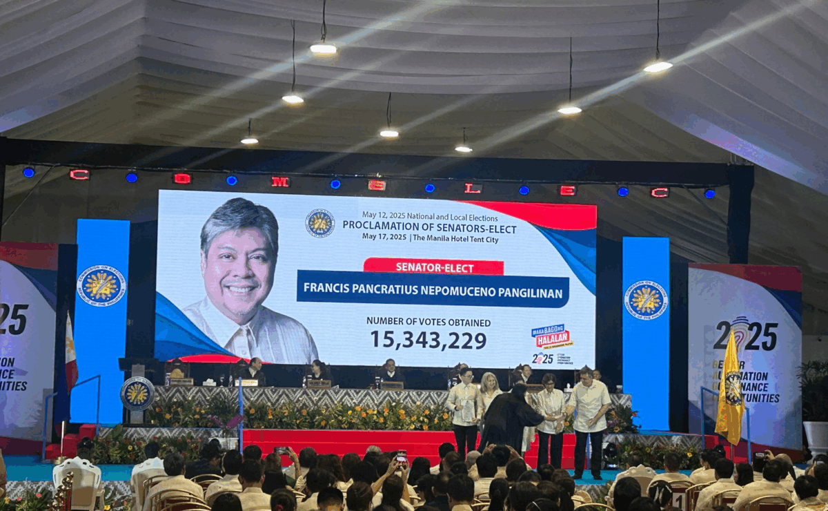 Francis "Kiko" Pangilinan is officially proclaimed as senator on Saturday, May 17.
