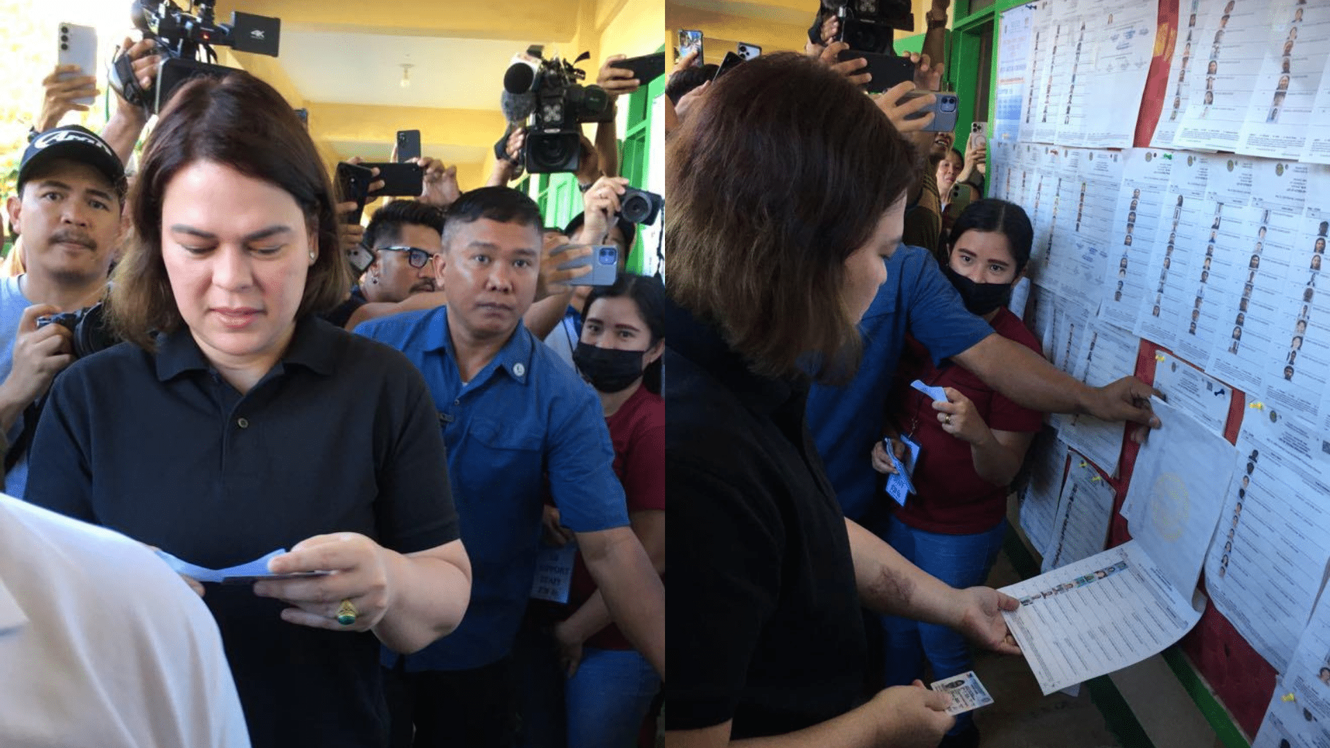 LOOK: Sara Duterte arrives at Davao City school