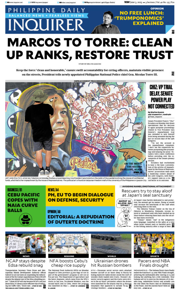Today’s paper: June 3, 2025
