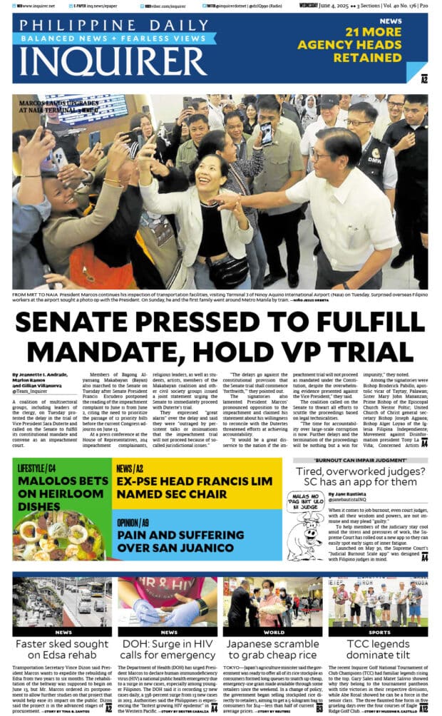 Today’s paper: June 4, 2025