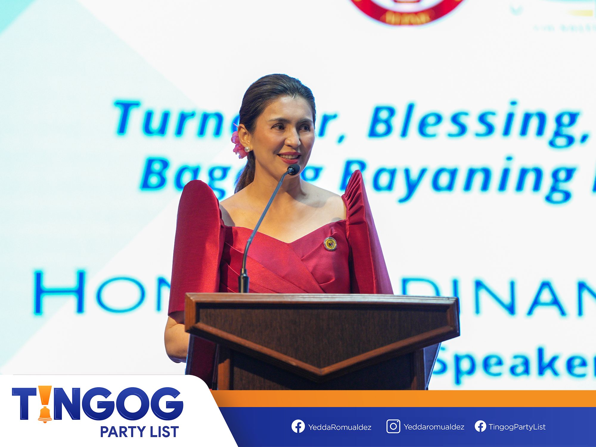 Tingog party-list Rep. Yedda Romualdez — Photo from Yedda Romualdez/Facebook