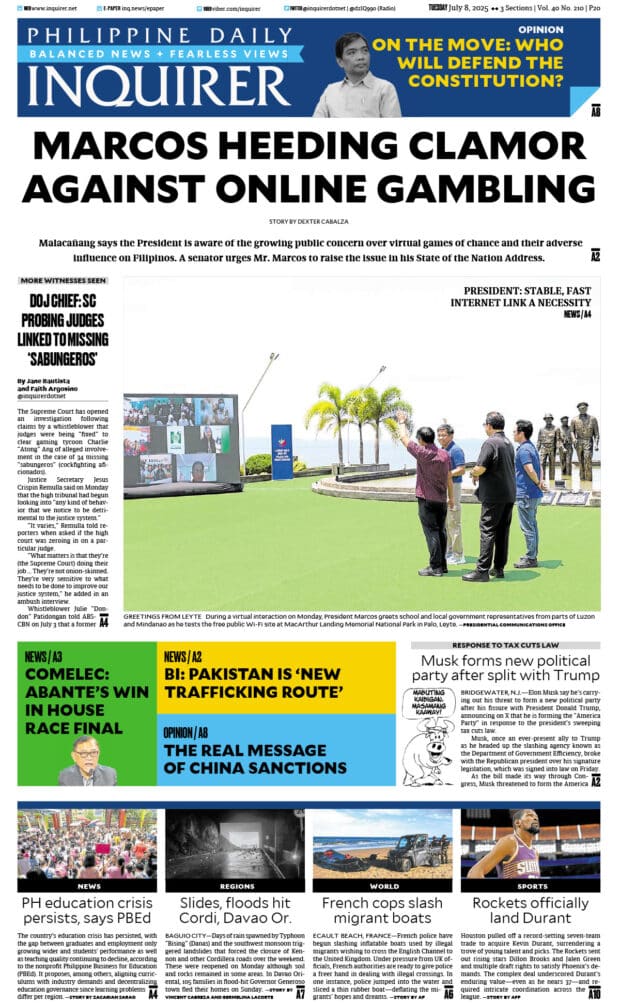 Today’s paper: July 8, 2025