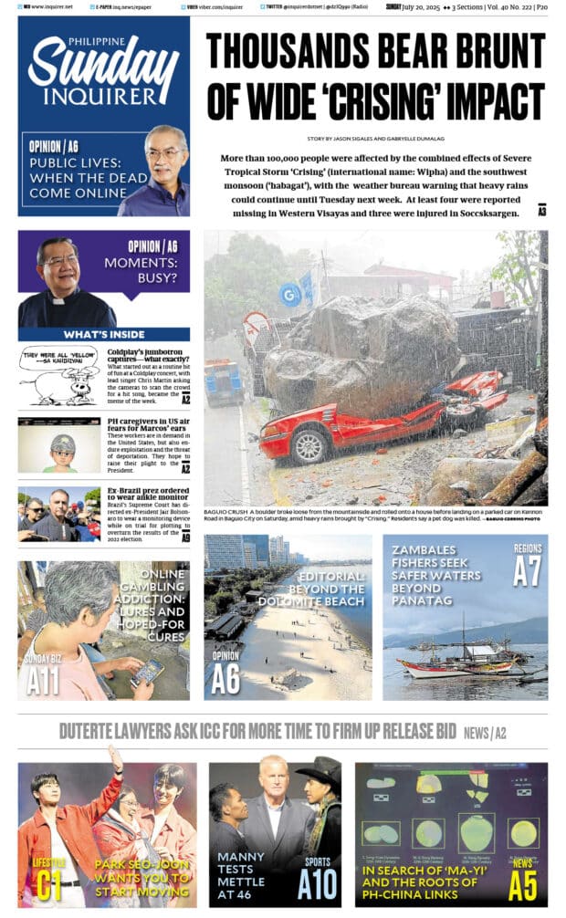 Today’s paper: July 20, 2025