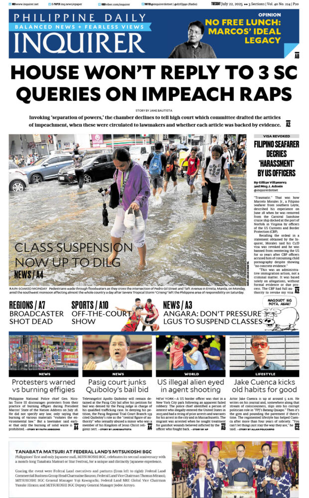 Today’s paper: July 22, 2025
