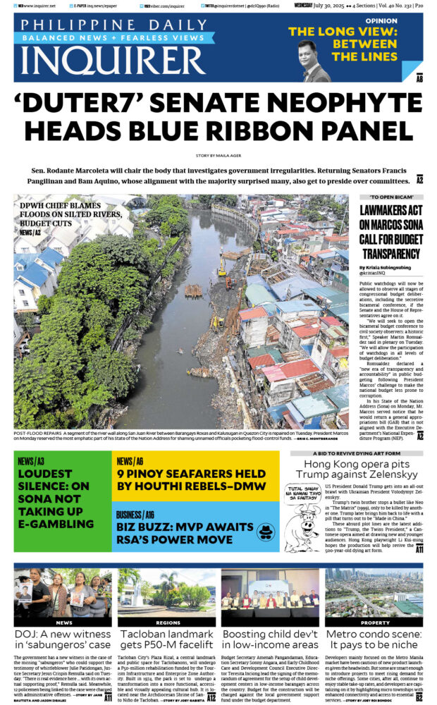 Today’s paper: July 30, 2025
