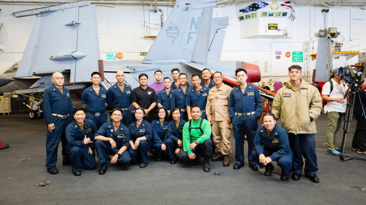 Fil-Am nuclear engineer visits home as aircraft carrier makes port call