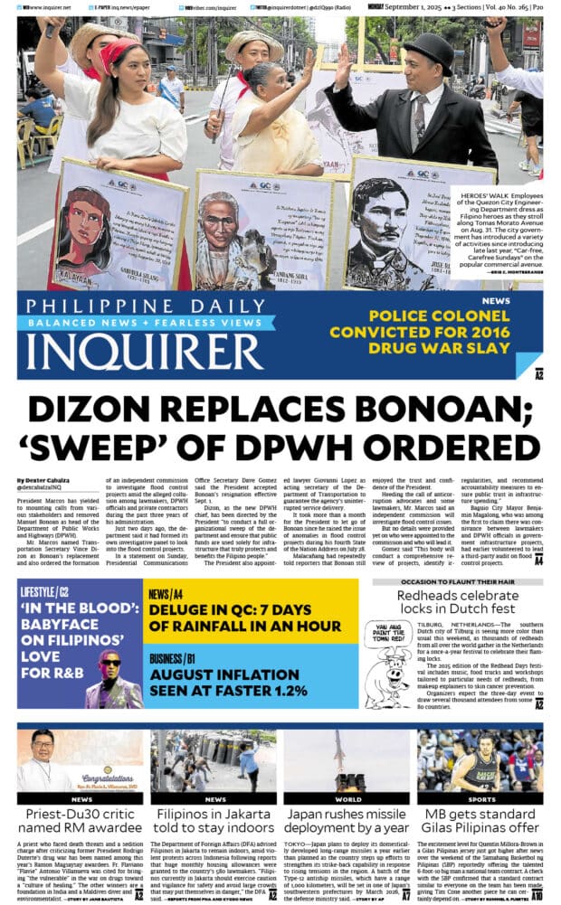 Today’s paper: September 1, 2025