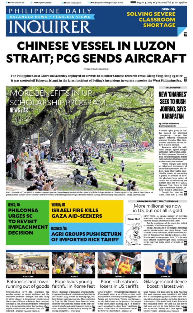Today’s paper: August 4, 2025