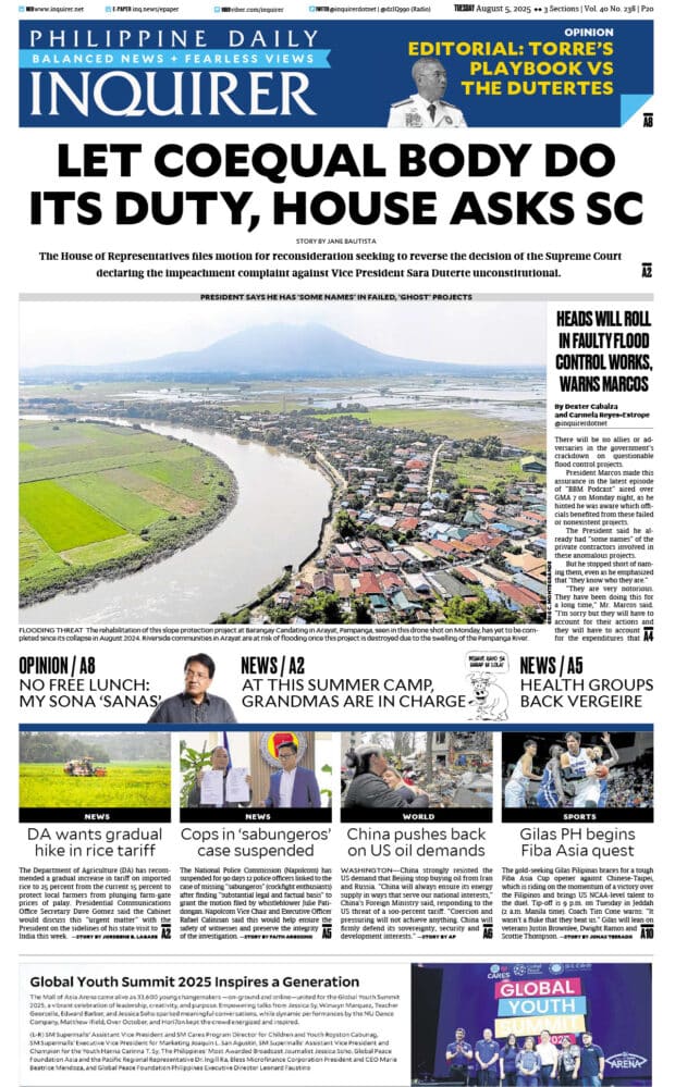 Today’s paper: August 5, 2025