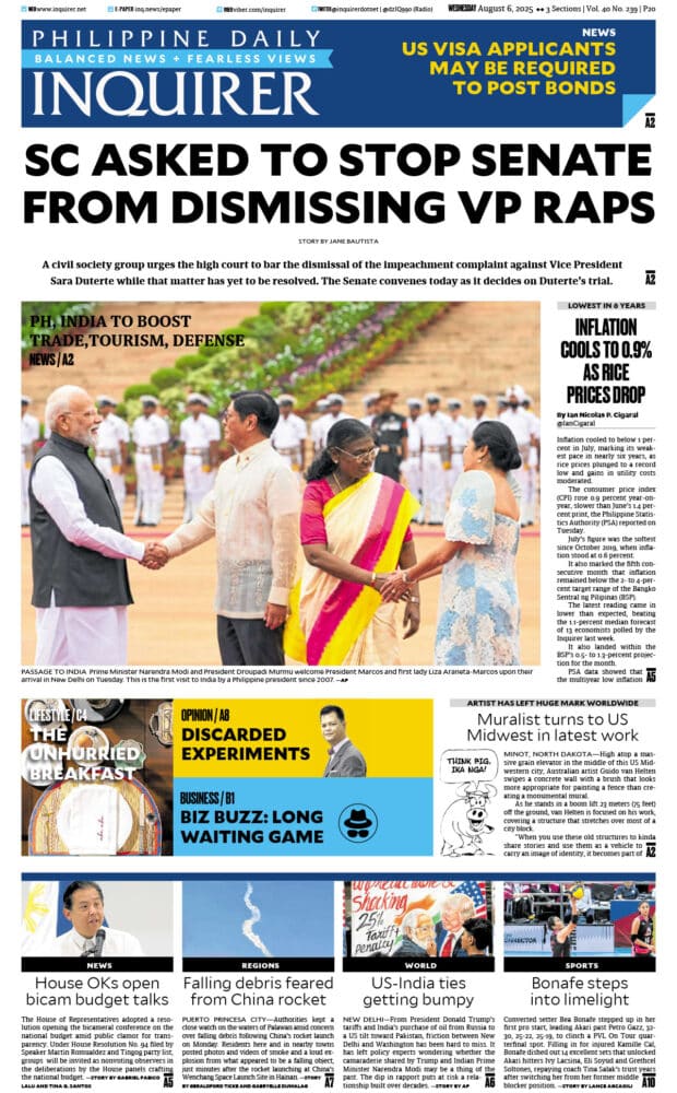 Today’s paper: August 6, 2025