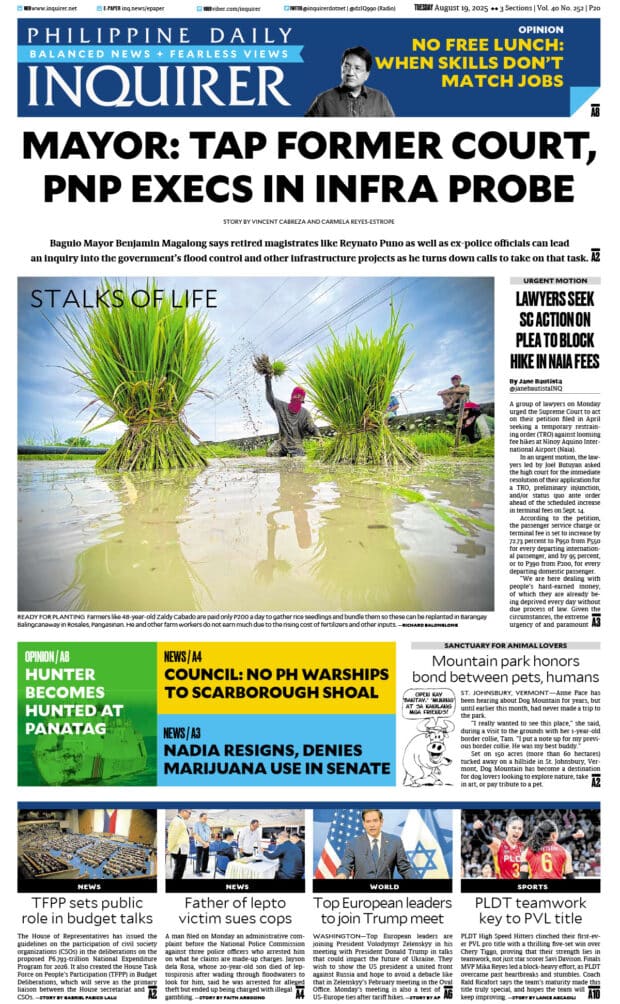 Today’s paper: August 19, 2025