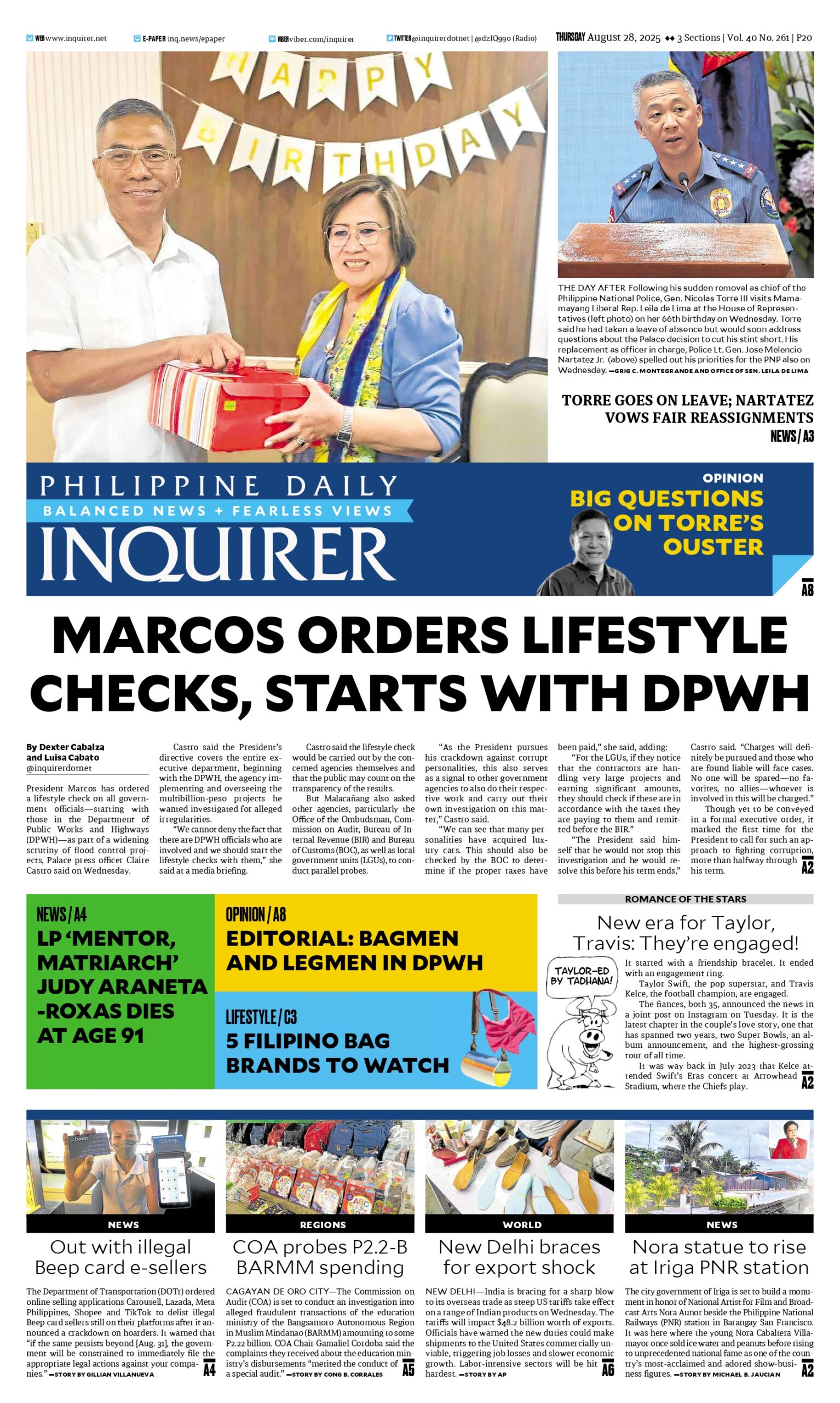 Today’s paper: August 9, 2025