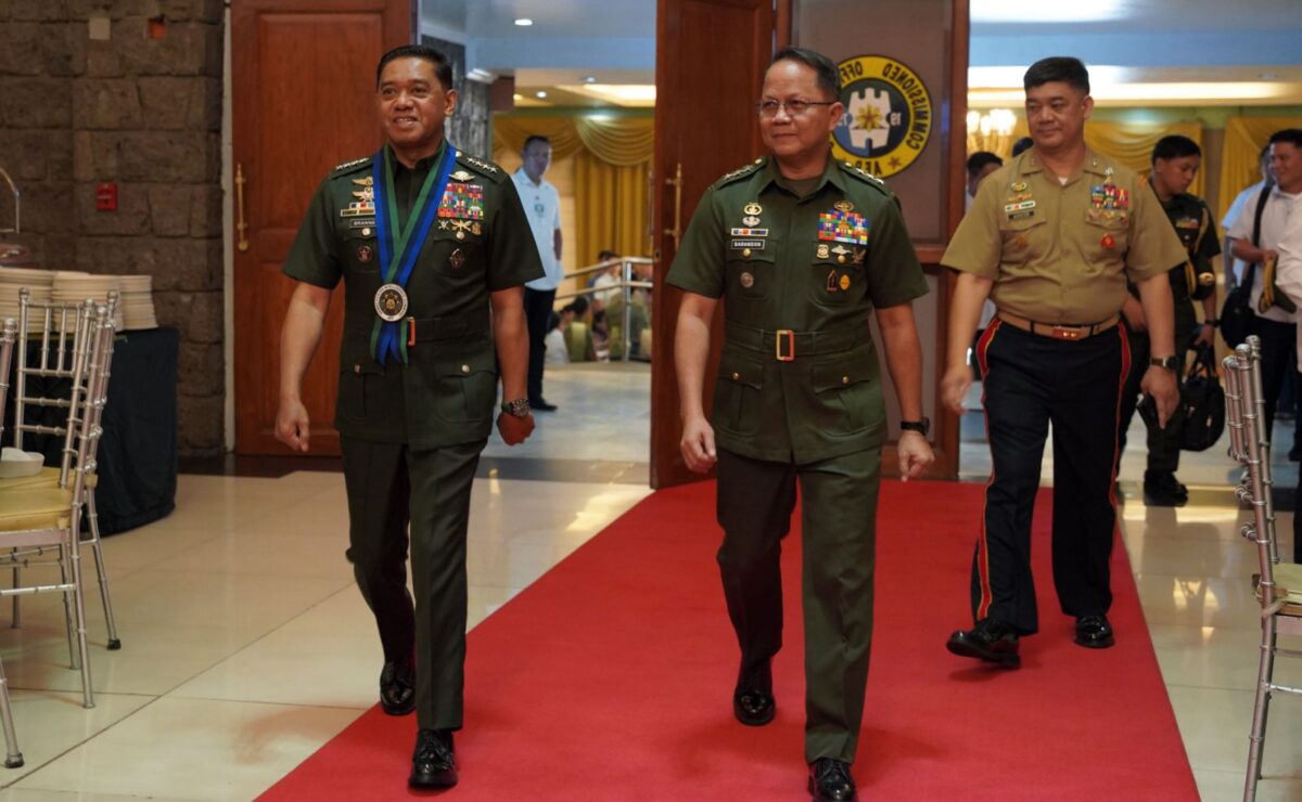 AFP Chief of Staff General Romeo S. Brawner Jr. attended as the guest of honor and speaker for the 1st AIC Founding Anniversary, held at Camp Aguinaldo, Quezon City, on August 20, 2025. He was joined by Lt. Gen. Ferdinand T. Barandon, PA, AIC Commander, and Maj. Gen. Simplitius G. Adecer, PN (M), AIC Deputy Commander. (Photo by SSg Ambay, PA/PAOAFP)