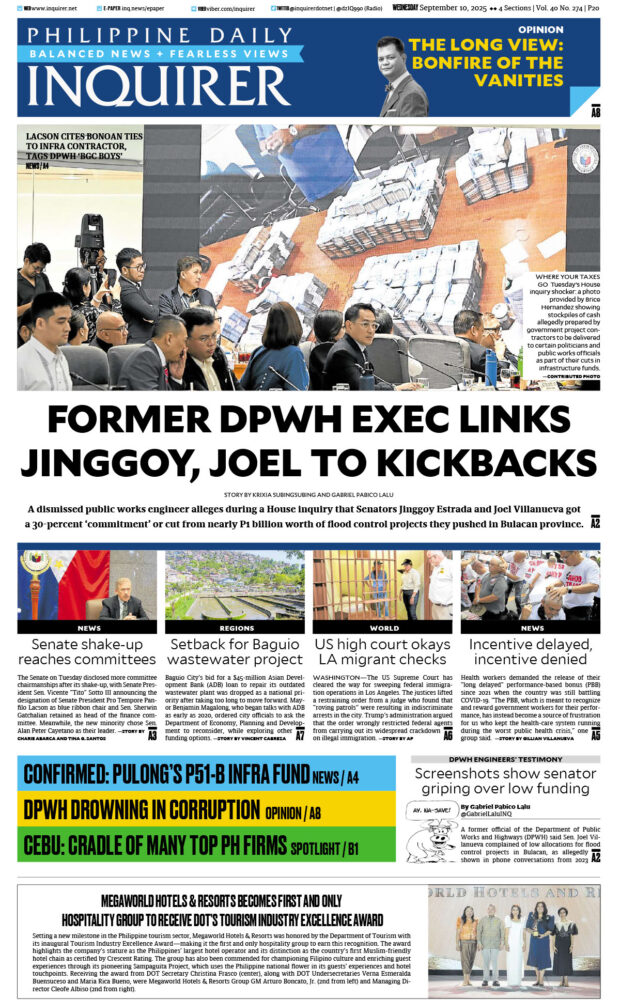 Today’s paper: September 10, 2025