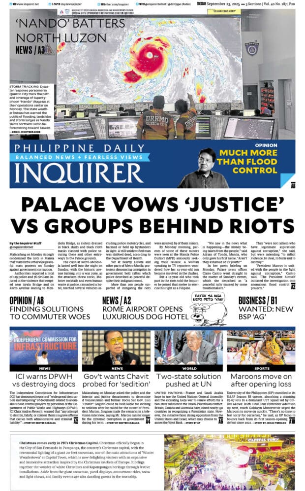 Today’s paper: September 23, 2025