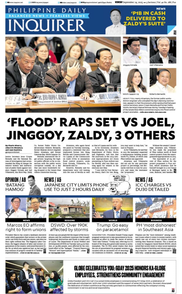 Today’s paper: September 24, 2025