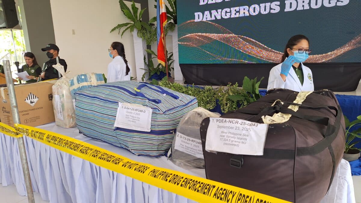 PDEA destroys P350 million worth of illegal drugs found in West PH Sea