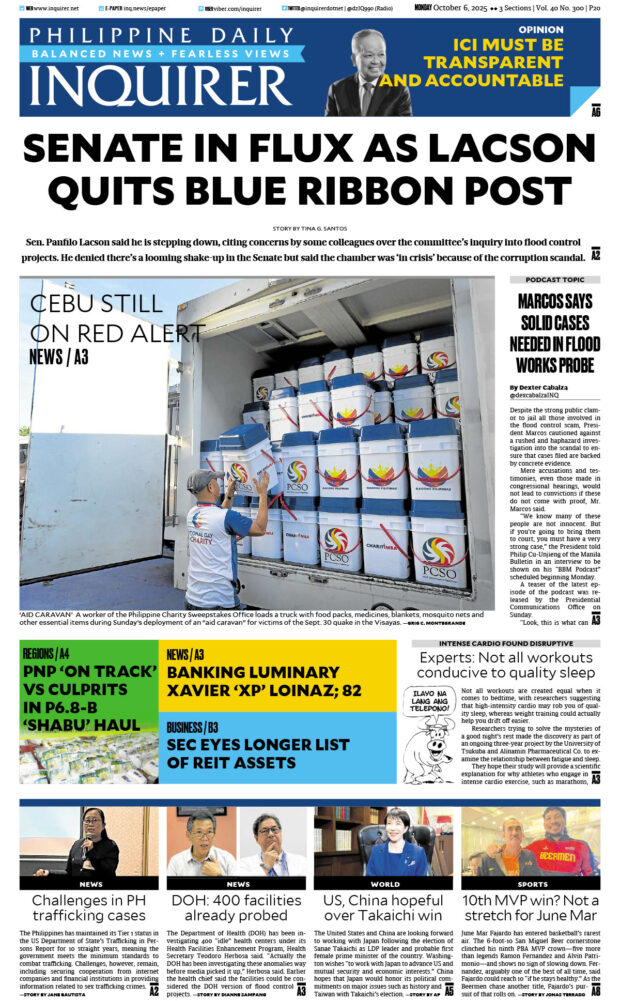 Today’s paper: October 6, 2025